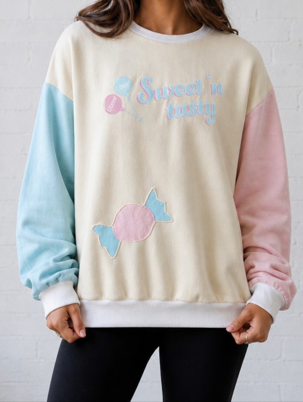 Upcycled- Sweet Daydream Crewneck